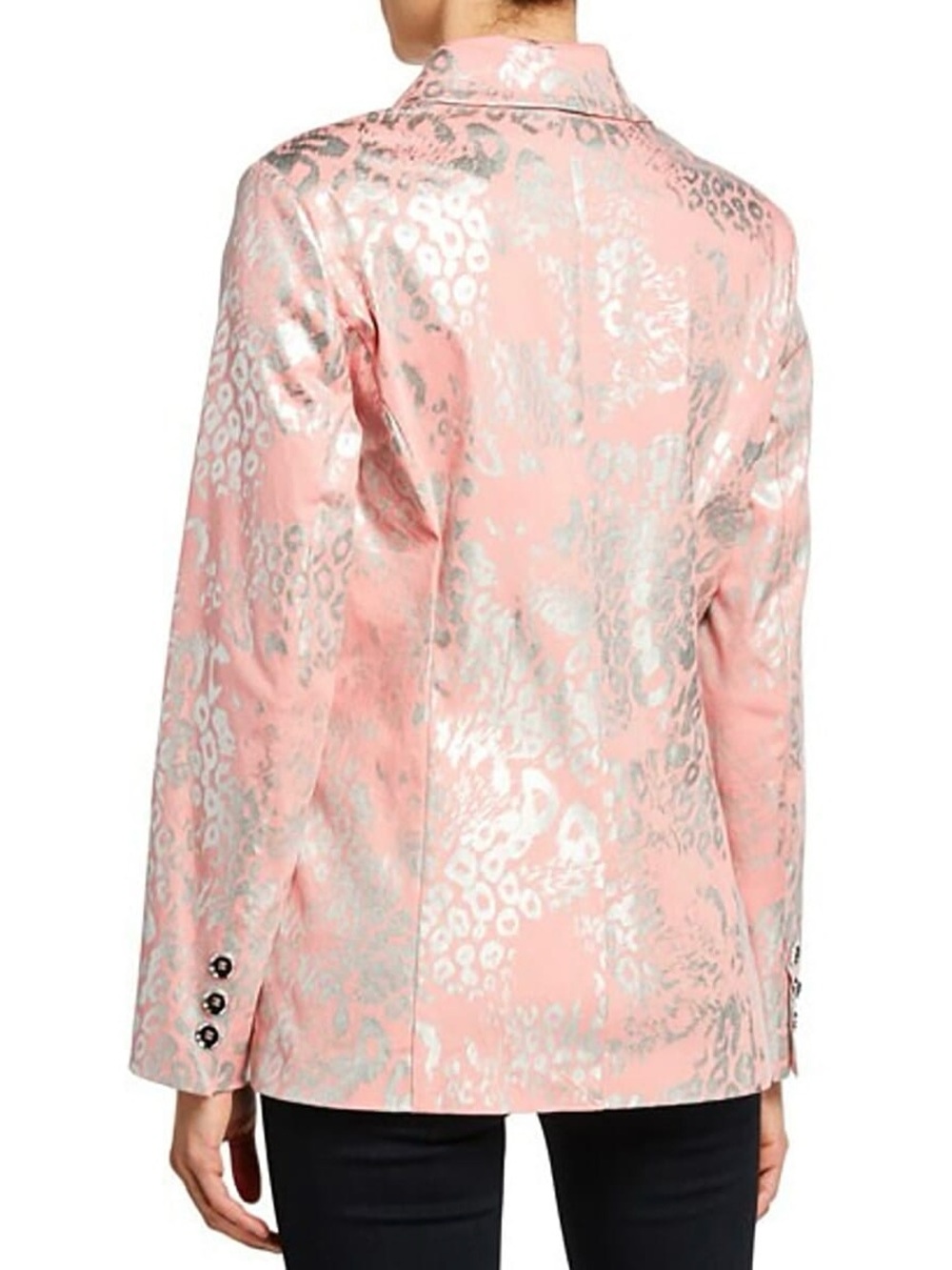 NWT 💥💥5 Star Rated💥💥Pink Metallic Animal Blazer - Picture 2 of 6